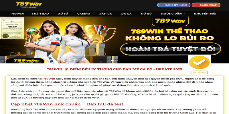 cách đặt cược trên 789Win