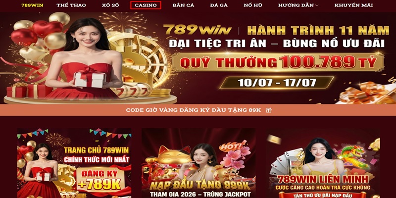 Giới thiệu khái quát về sảnh 789Win live